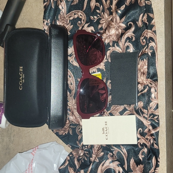 Burgundy Coach Sunglasses - Picture 2 of 5